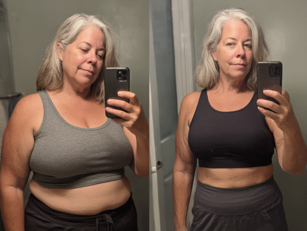 Before and after result